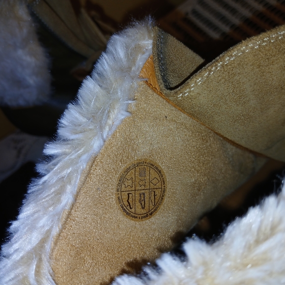 Women's Brown and Tan Heeled Boots - Picture 6 of 13